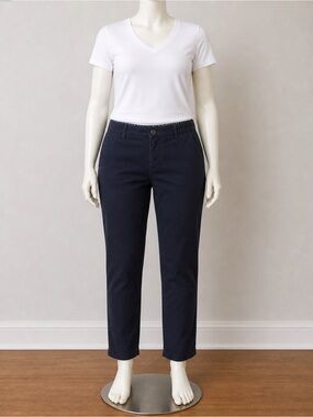 Boden Richmond Navy Chinos Size 10R Slim 7/8 - Like New Condition